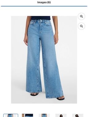 Time and Tru Light Blue High-Rise Wide Leg Jeans